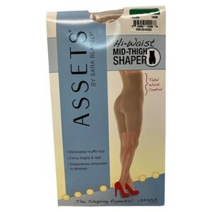 Assets By Spanx Women's Color Nude Size 3 Hi-waist Mid Thigh Shaper